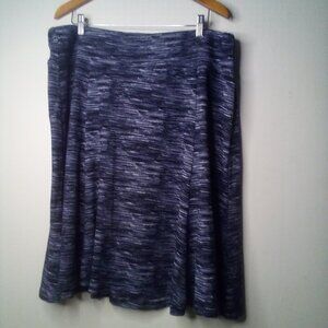 Cato Skirt Women 18 20  Pull On Elastic Casual Black White